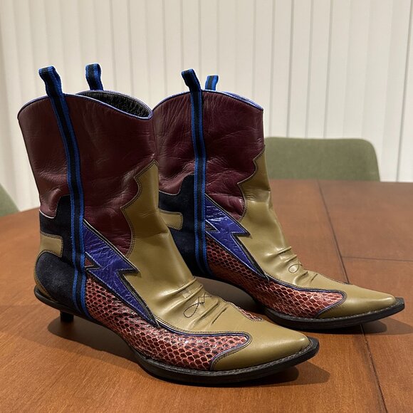 Vintage Miu Miu Spring 2000 Cowboy Boots (36 / US 6) - Picture 3 of 6